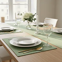 Chemins de table - Niva (vert clair)