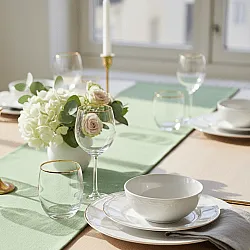Chemins de table - Niva (vert clair)