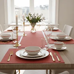 Chemins de table - Niva (rose)