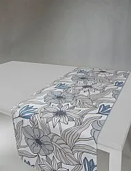 Chemin de table - Chemin Aurelia (bleu)