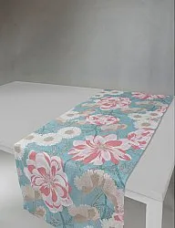 Chemin de table - Chemin Serena (turquoise/rose)