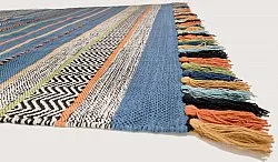 Tapis en coton - Bouira (bleu/multicolore)