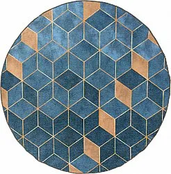 Tapis rond - Brigooda (bleu clair)