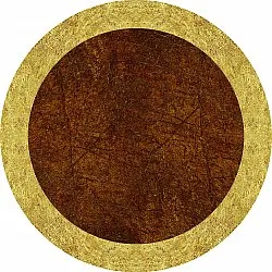 Tapis rond - Eliz (marron)