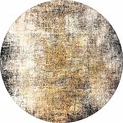 Tapis rond - Florent (marron)