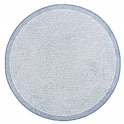 Tapis rond - Monsaraz (bleu)