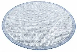 Tapis rond - Monsaraz (bleu)