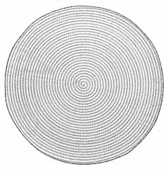 Tapis rond - Ferragudo (gris)