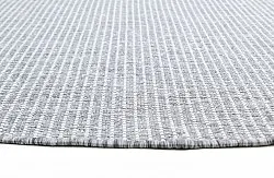 Tapis rond - Bergen (argent)