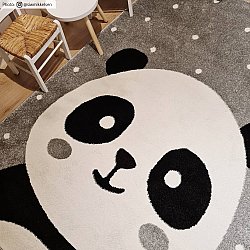 Tapis enfants - Bubble Panda (gris)