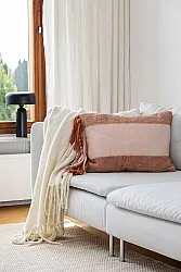 Housse de coussin en mélange de laine - Carol (rose)