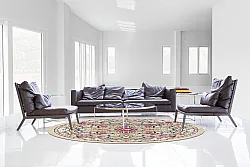 Tapis rond - Castro (multicolore)