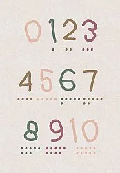Tapis pour enfants - Counting rug (multicolore)