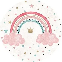 Tapis rond - Rainbow (multicolore)