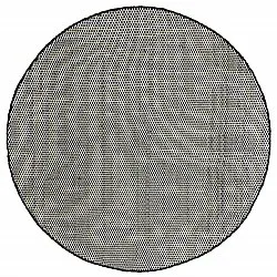 Tapis rond - Coastal (noir/blanc)