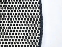 Tapis rond - Coastal (noir/blanc)