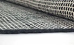 Tapis rond - Coastal (noir/blanc)