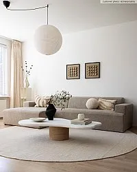 Tapis rond - Coastal (crème)