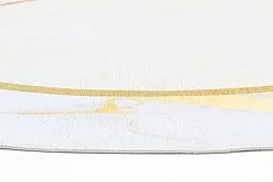 Tapis rond - Cerasia (beige/blanc/doré)