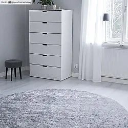 Tapis ronds - Cosy (argent)
