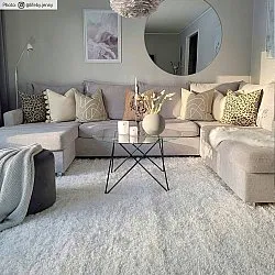 Tapis à poils longs - Cosy (blanc)