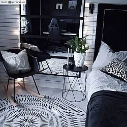 Tapis rond - Brussels Night (gris)