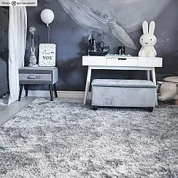 Tapis ronds - Cosy (argent)