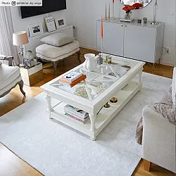 Tapis en viscose - Jodhpur Special Luxury Edition (blanc cassé)