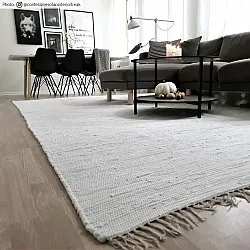 Tapis patchwork - Silje (blanc)