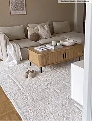 Tapis shaggy - Cremona Natural Cotton Shaggy (blanc cassé)