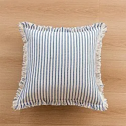 Housse de coussin - Fringed (bleu)