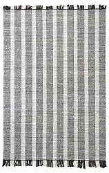 Tapis en jean - Ally (noir/blanchi)
