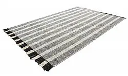 Tapis en jean - Ally (noir/blanchi)