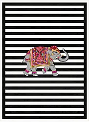 Tapis Wilton - Develi (noir/blanc)