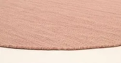 Tapis rond - Dhurry (rose)