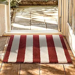 Tapis d’entrée - Maida (bordeaux/beige)