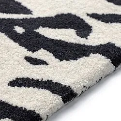 Paillasson - Zebra Tufted Wool Premium (blanc/noir)