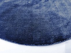 Tapis rond - Recycled PET with viscose look (navy)