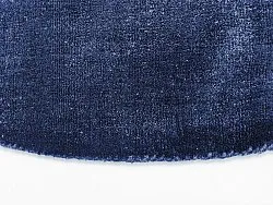 Tapis rond - PET recyclé avec aspect viscose (bleu marine)