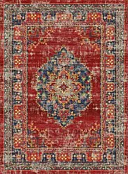 Tapis Wilton - Soussi (rouge/multicolore)