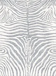 Tapis Wilton - Zebra (blanc/gris)