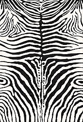 Tapis Wilton - Zebra (noir/blanc)
