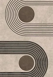 Tapis Wilton - Moudania (marron/noir)