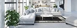 Tapis Wilton - Tilos (noir/blanc)