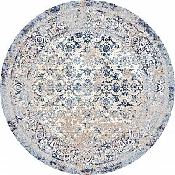 Tapis rond - Denizli (bleu)