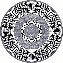 Tapis rond - Ankara Versace (gris)