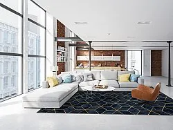 Tapis Wilton - Remy (bleu foncé)