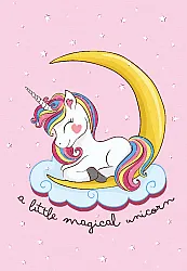 Tapis enfant - Magical Unicorn (rose)