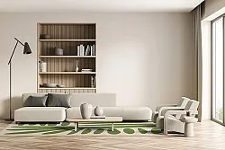 Tapis Wilton - Romilly (beige/vert)
