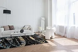 Tapis Wilton - Nyx (noir/multi)